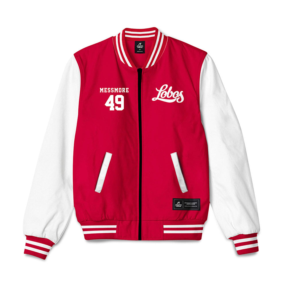 New Mexico - NCAA Baseball : Jack Messmore - Bomber Jacket-0