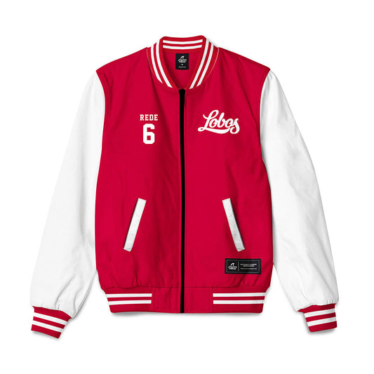 New Mexico - NCAA Baseball : Garrett Rede - Bomber Jacket-0