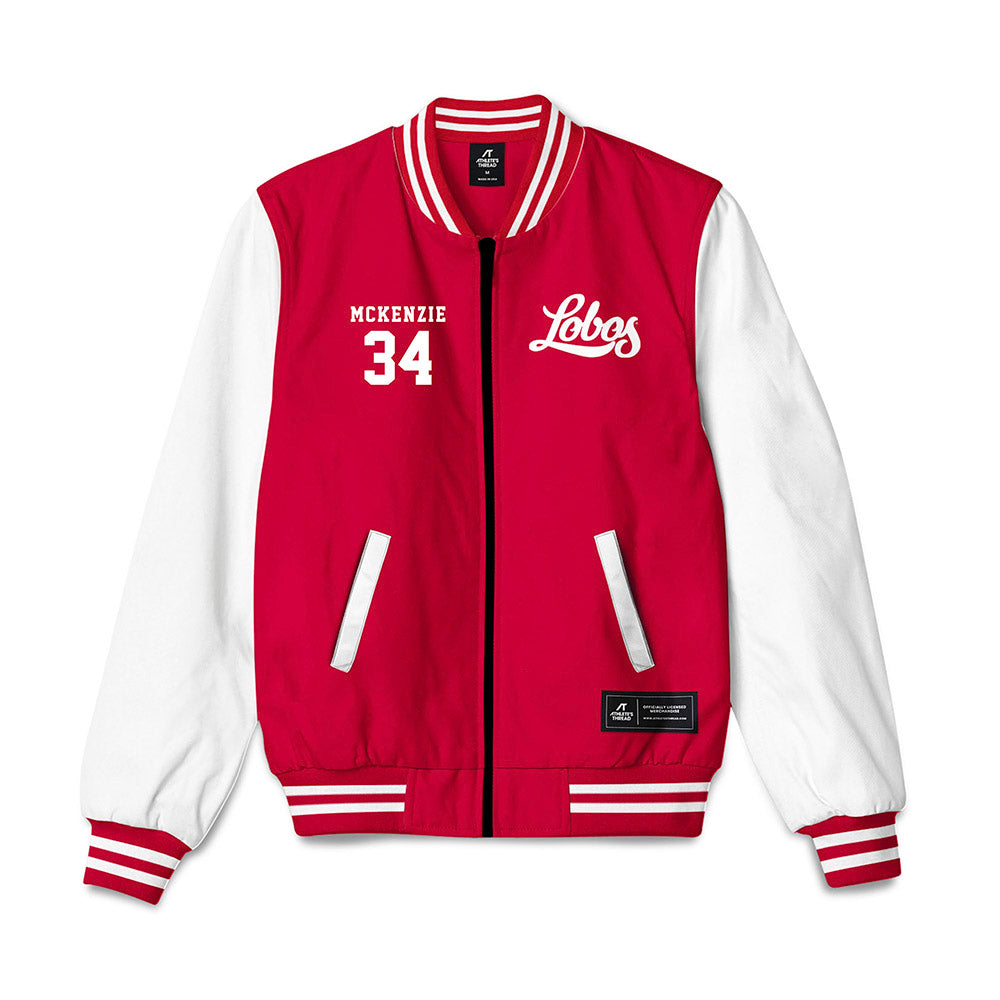 New Mexico - NCAA Softball : Miracle McKenzie - Bomber Jacket-0