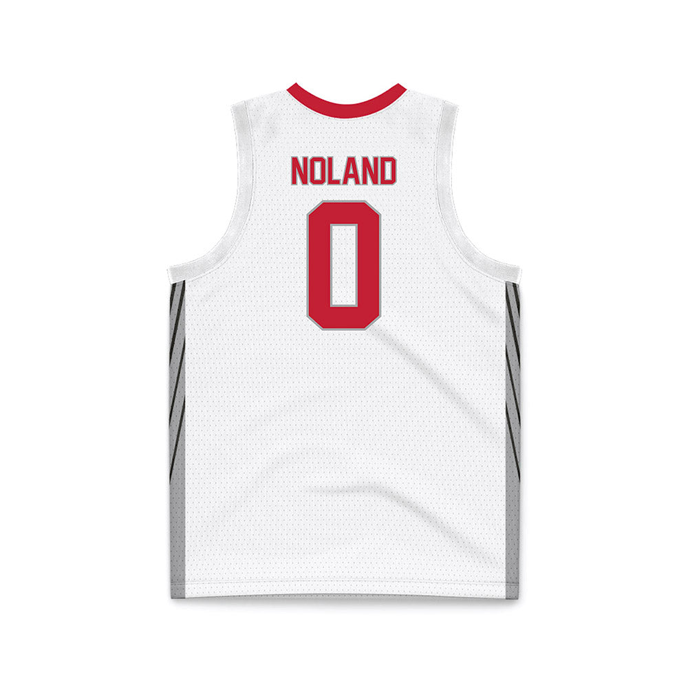 New Mexico - NCAA Men's Basketball : CJ Noland - White Basketball Jersey-1