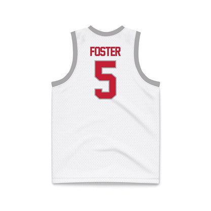 New Mexico - NCAA Women's Basketball : Kaia Foster - White Basketball Jersey-1