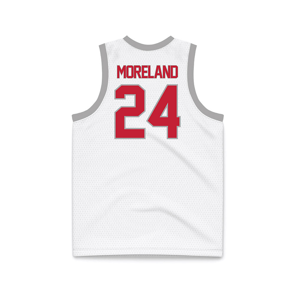 New Mexico - NCAA Women's Basketball : Amhyia Moreland - White Basketball Jersey-1