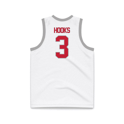 New Mexico - NCAA Women's Basketball : Destinee Hooks - White Basketball Jersey-1