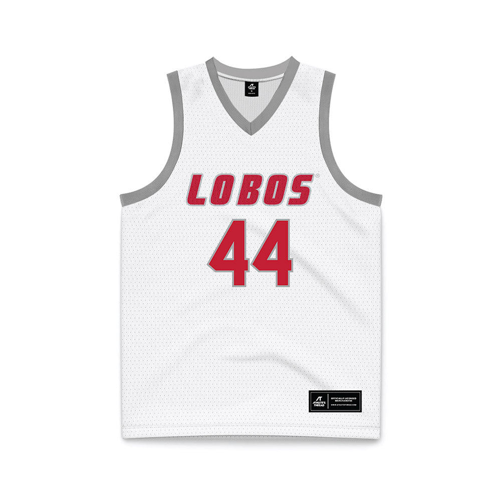New Mexico - NCAA Women's Basketball : Laila Abdurraqib - White Basketball Jersey-0