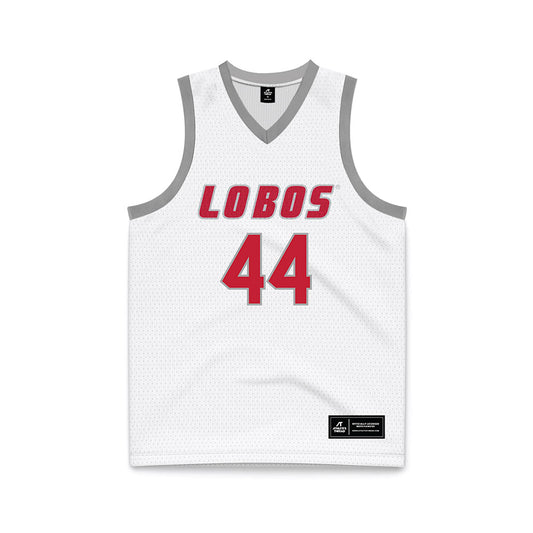 New Mexico - NCAA Women's Basketball : Laila Abdurraqib - White Basketball Jersey-0