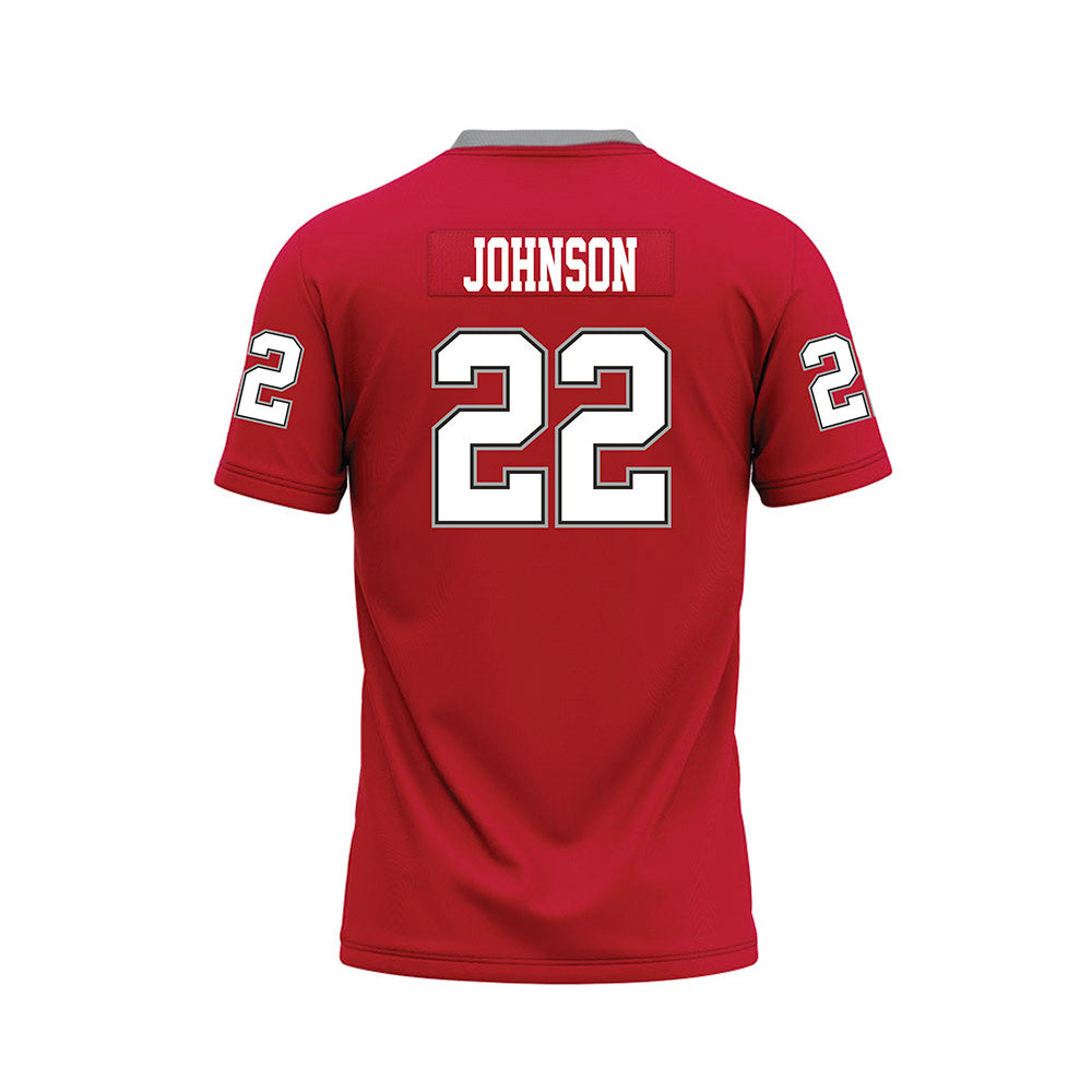 New Mexico - NCAA Football : Dimitri Johnson - Red Premium Football Jersey-1