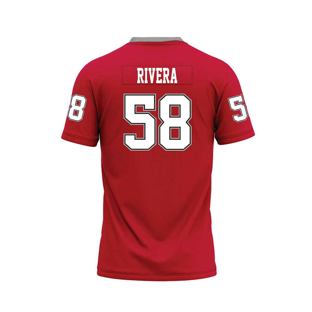 New Mexico - NCAA Football : Nicolas Rivera - Red Premium Football Jersey-1