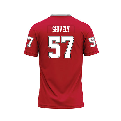 New Mexico - NCAA Football : Jonathan Shively - Red Premium Football Jersey-1
