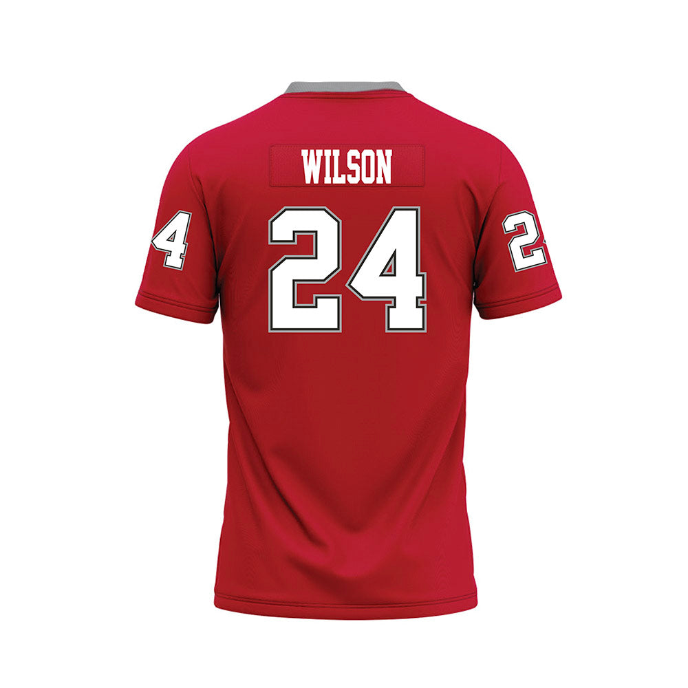 New Mexico - NCAA Football : Jayden Wilson - Red Premium Football Jersey-1