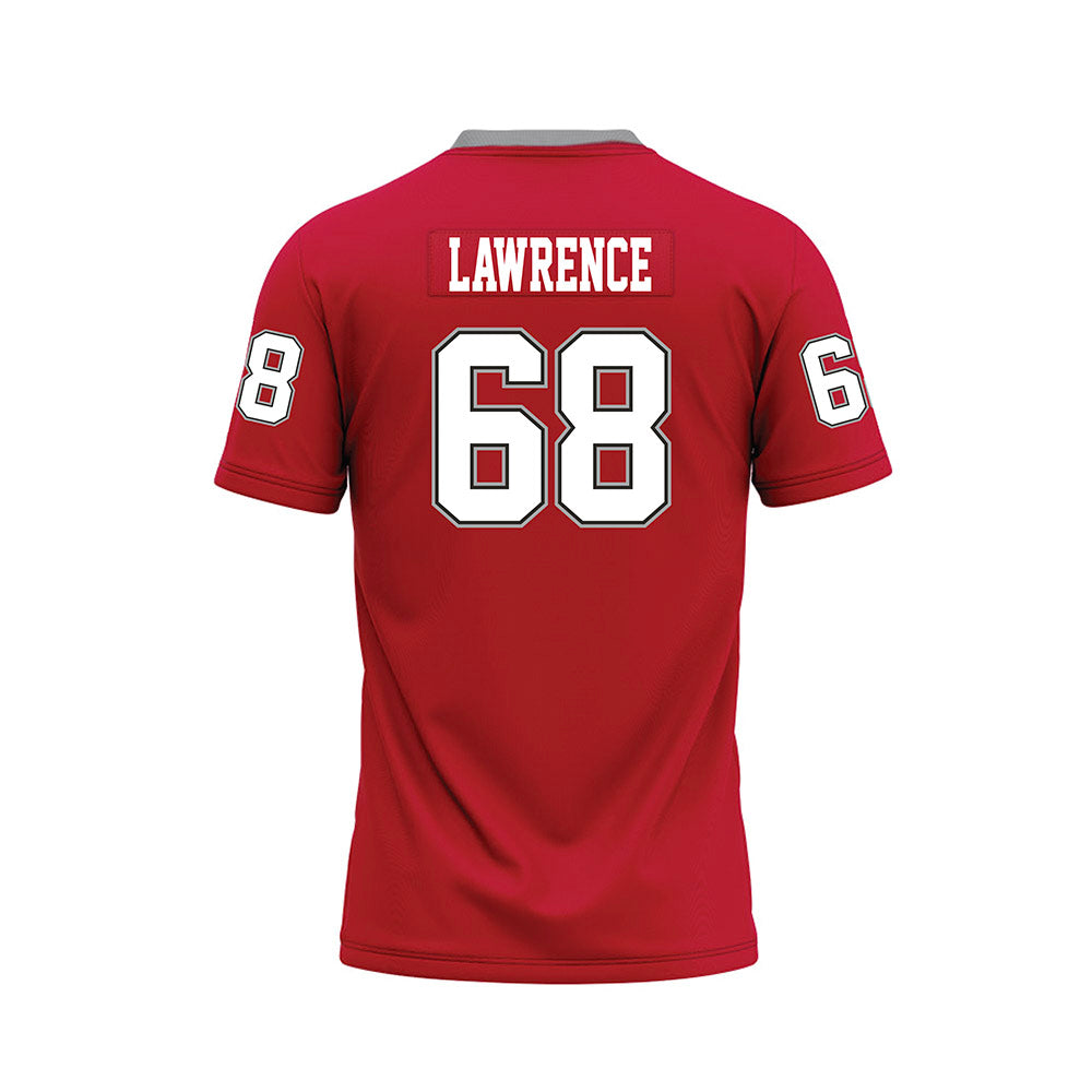 New Mexico - NCAA Football : Tyler Lawrence - Red Premium Football Jersey-1
