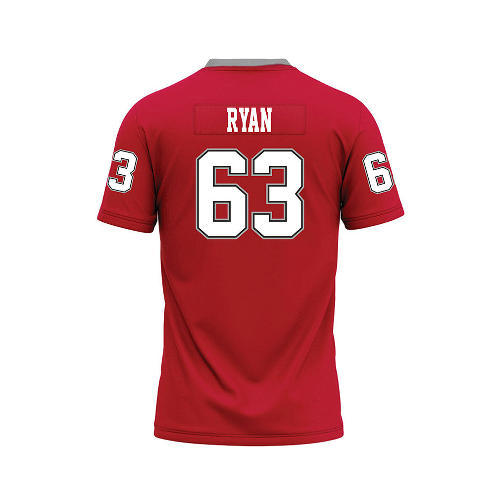 New Mexico - NCAA Football : Blake Ryan - Red Premium Football Jersey-1