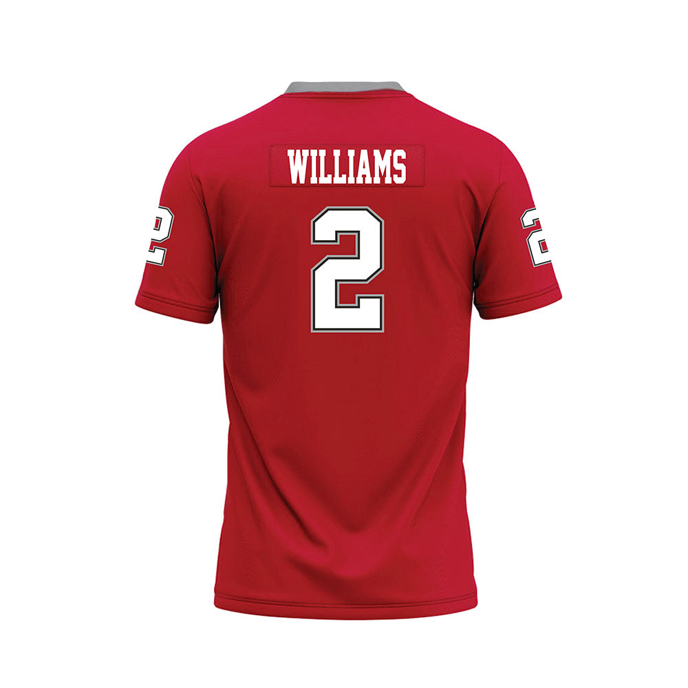 New Mexico - NCAA Football : Abraham Williams - Red Premium Football Jersey-1