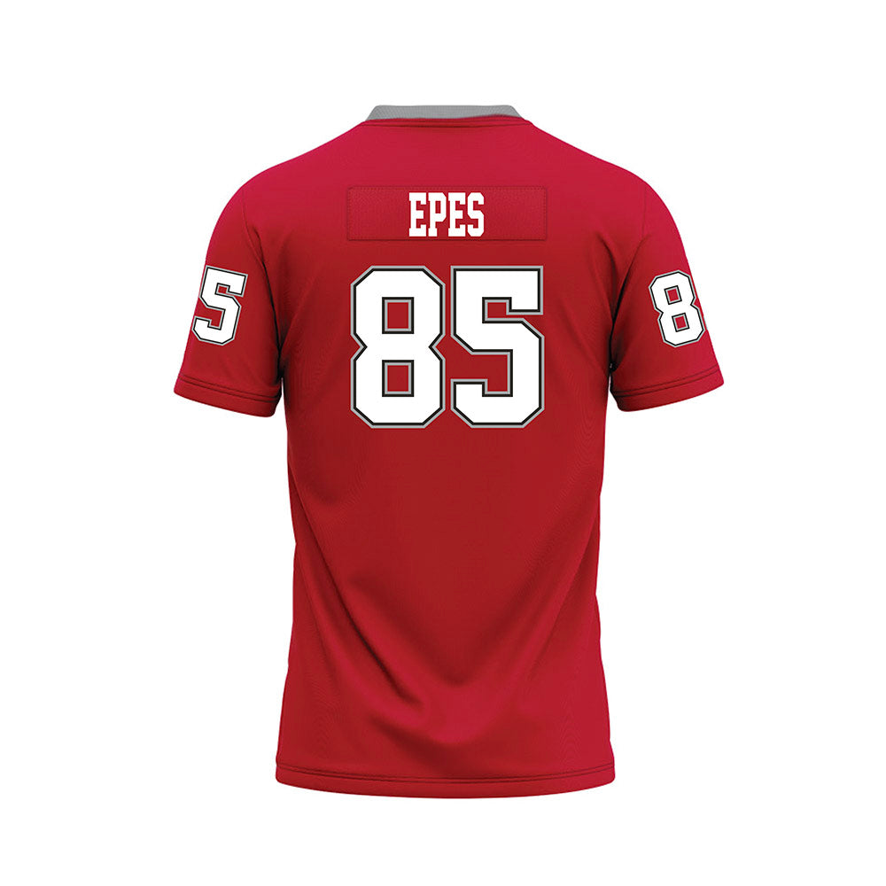 New Mexico - NCAA Football : Jackson Epes - Red Premium Football Jersey-1