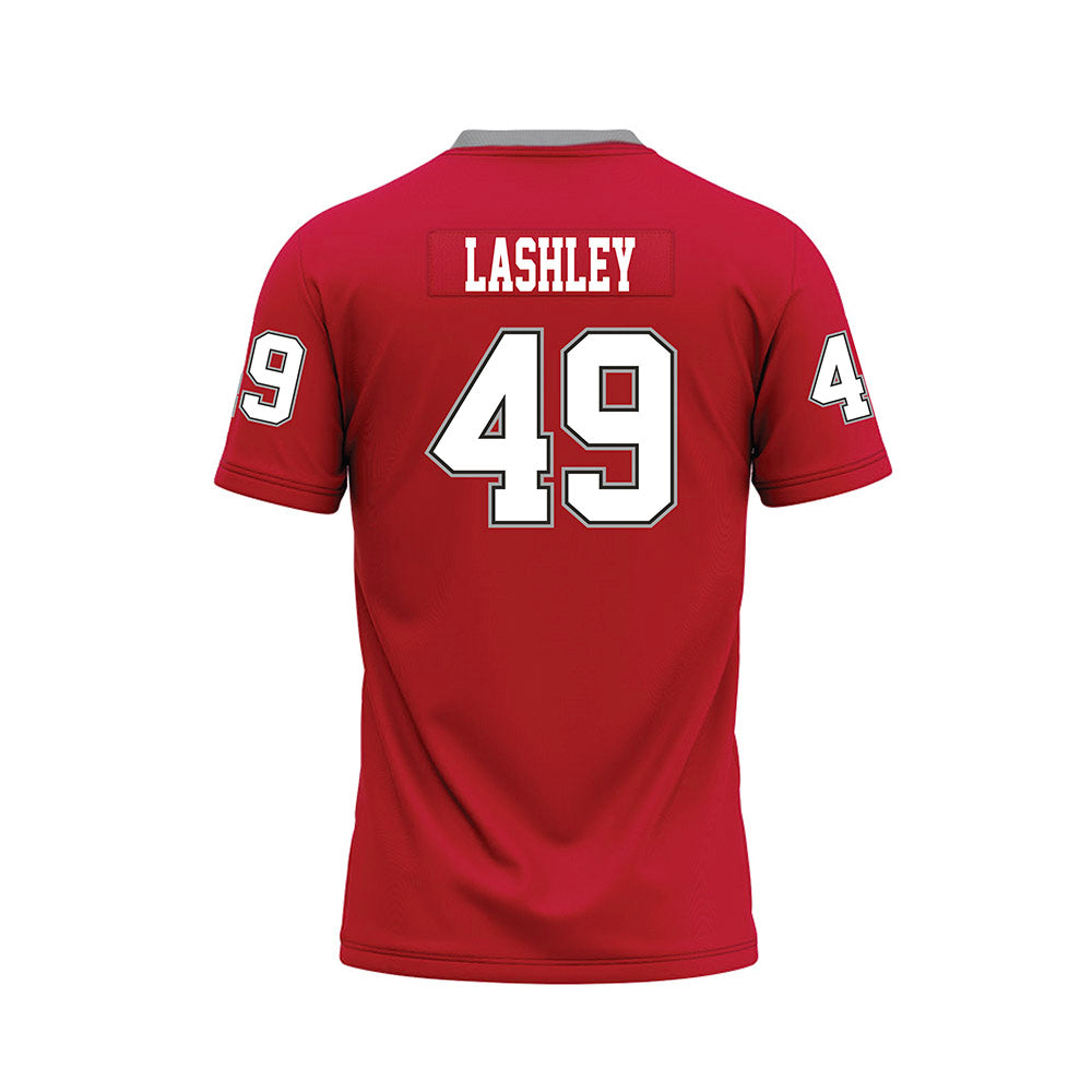 New Mexico - NCAA Football : Matthew Lashley - Red Premium Football Jersey-1