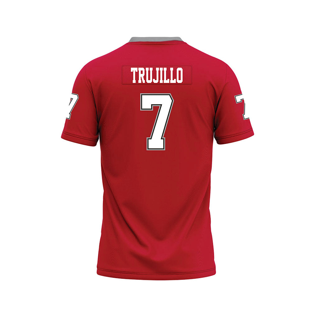 New Mexico - NCAA Football : Nic Trujillo - Red Premium Football Jersey-1