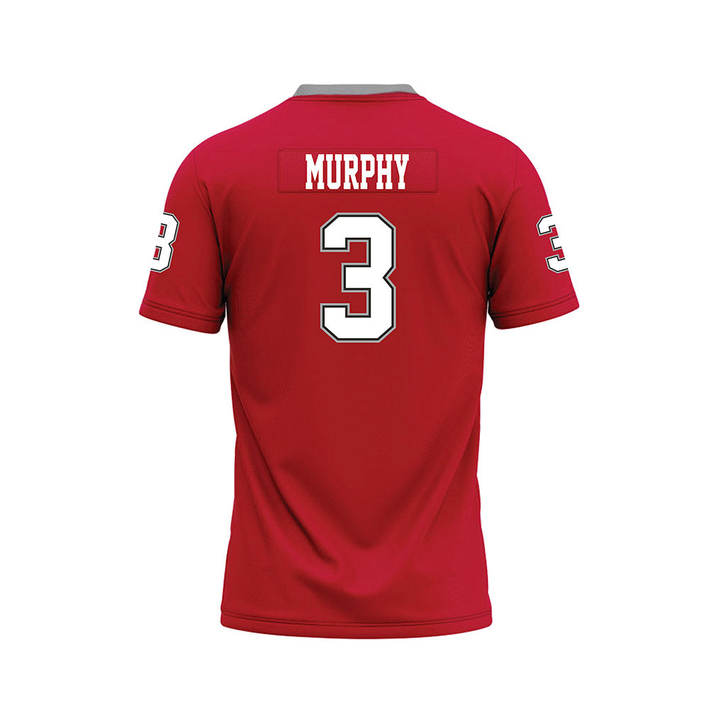 New Mexico - NCAA Football : David Murphy - Red Premium Football Jersey-1