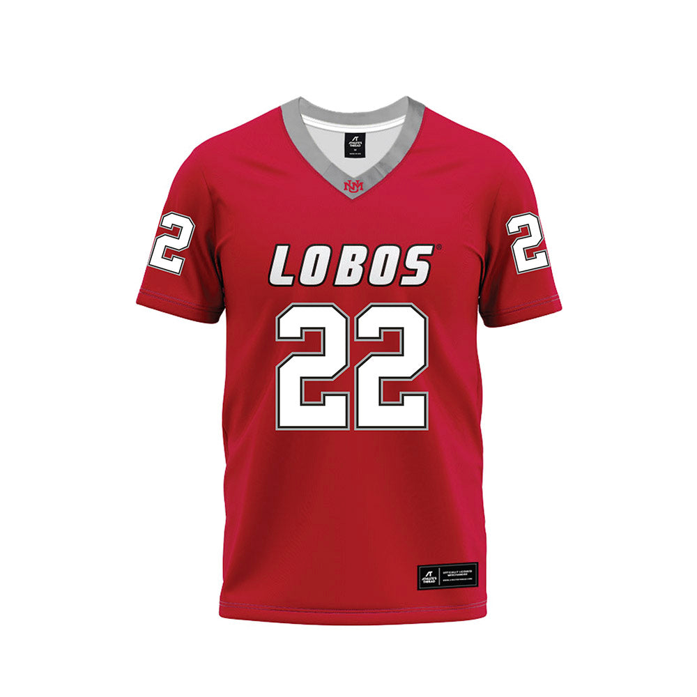 New Mexico - NCAA Football : Dimitri Johnson - Red Premium Football Jersey-0