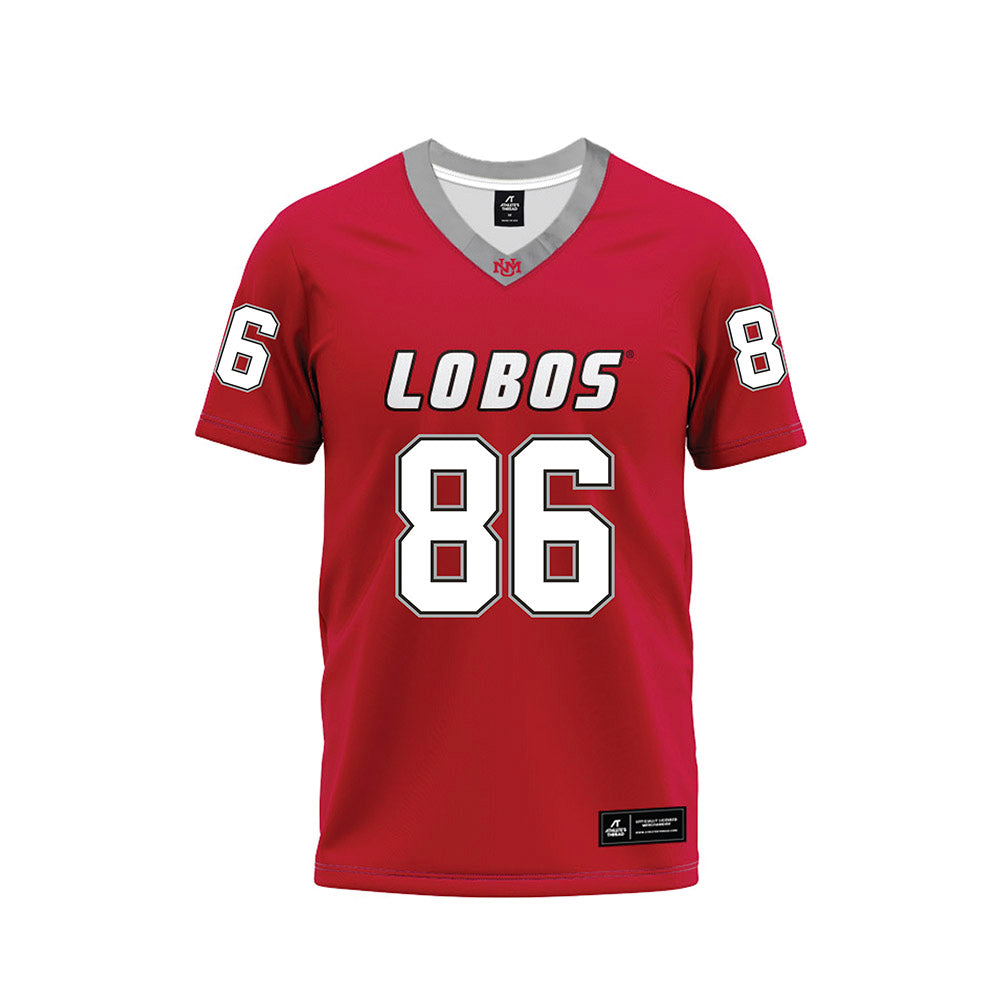 New Mexico - NCAA Football : D'Angelo Mayes - Red Premium Football Jersey-0