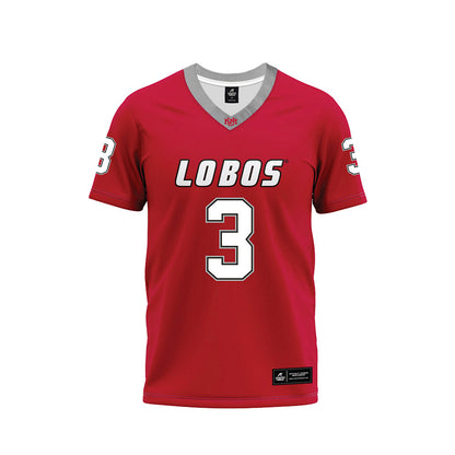 New Mexico - NCAA Football : Gabriel Motschenbacher - Red Premium Football Jersey-0