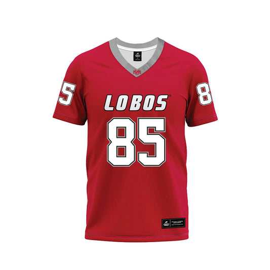 New Mexico - NCAA Football : Jackson Epes - Red Premium Football Jersey-0