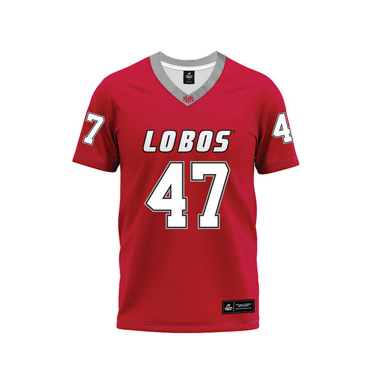New Mexico - NCAA Football : Drew Speech - Red Premium Football Jersey-0