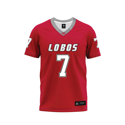 New Mexico - NCAA Football : Nic Trujillo - Red Premium Football Jersey-0