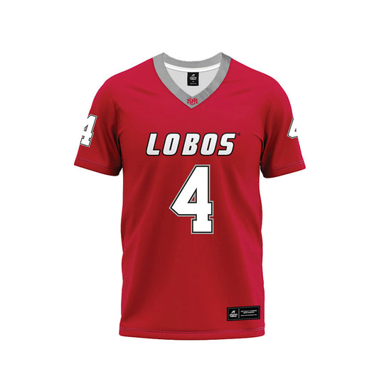 New Mexico - NCAA Football : Jayden Sheridan - Red Premium Football Jersey-0