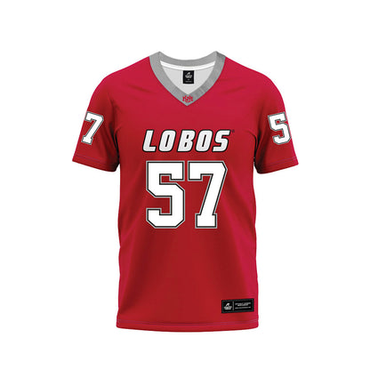 New Mexico - NCAA Football : Jonathan Shively - Red Premium Football Jersey-0