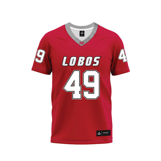New Mexico - NCAA Football : Caden Beck - Red Premium Football Jersey-0