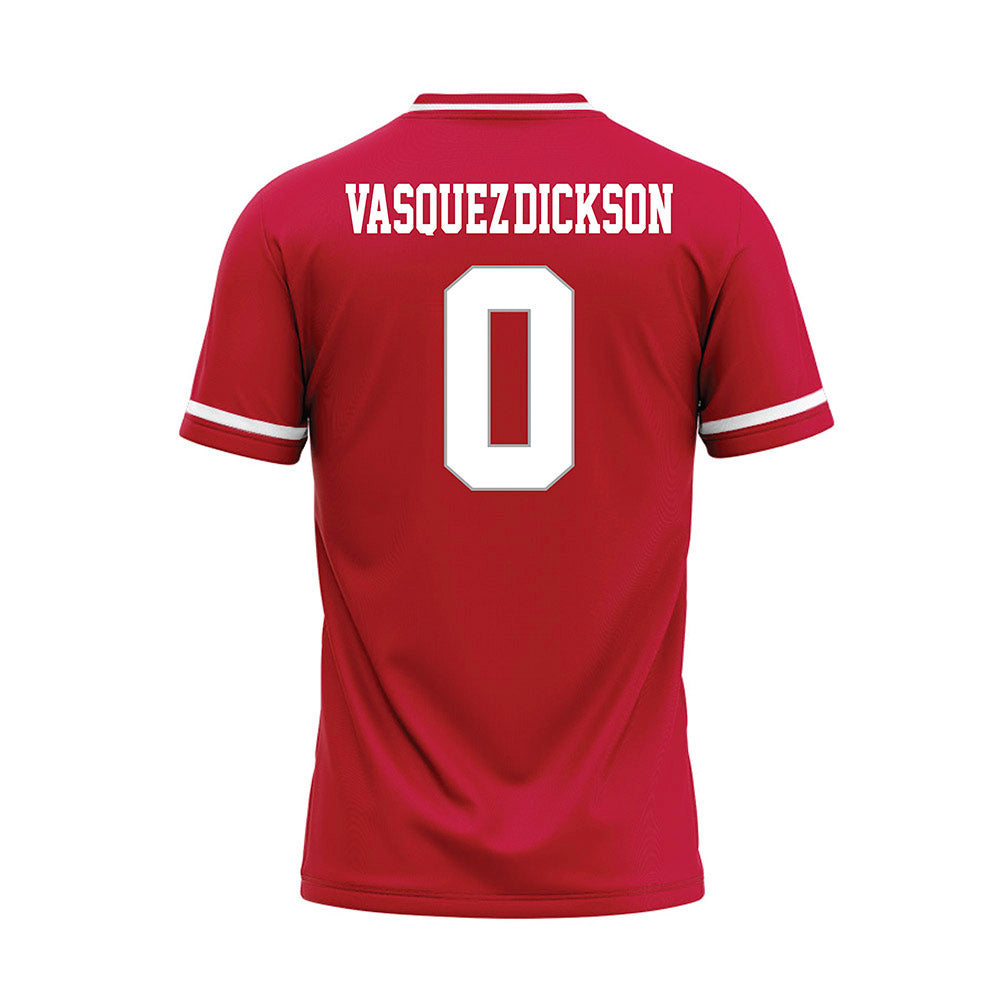 New Mexico - NCAA Softball : DeNae Vasquez-Dickson - Red Baseball Jersey-1