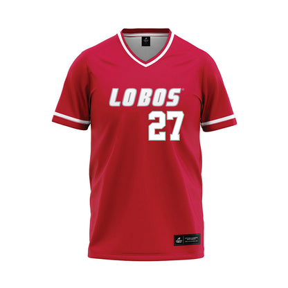 New Mexico - NCAA Softball : Hayden Luderer - Red Baseball Jersey-0