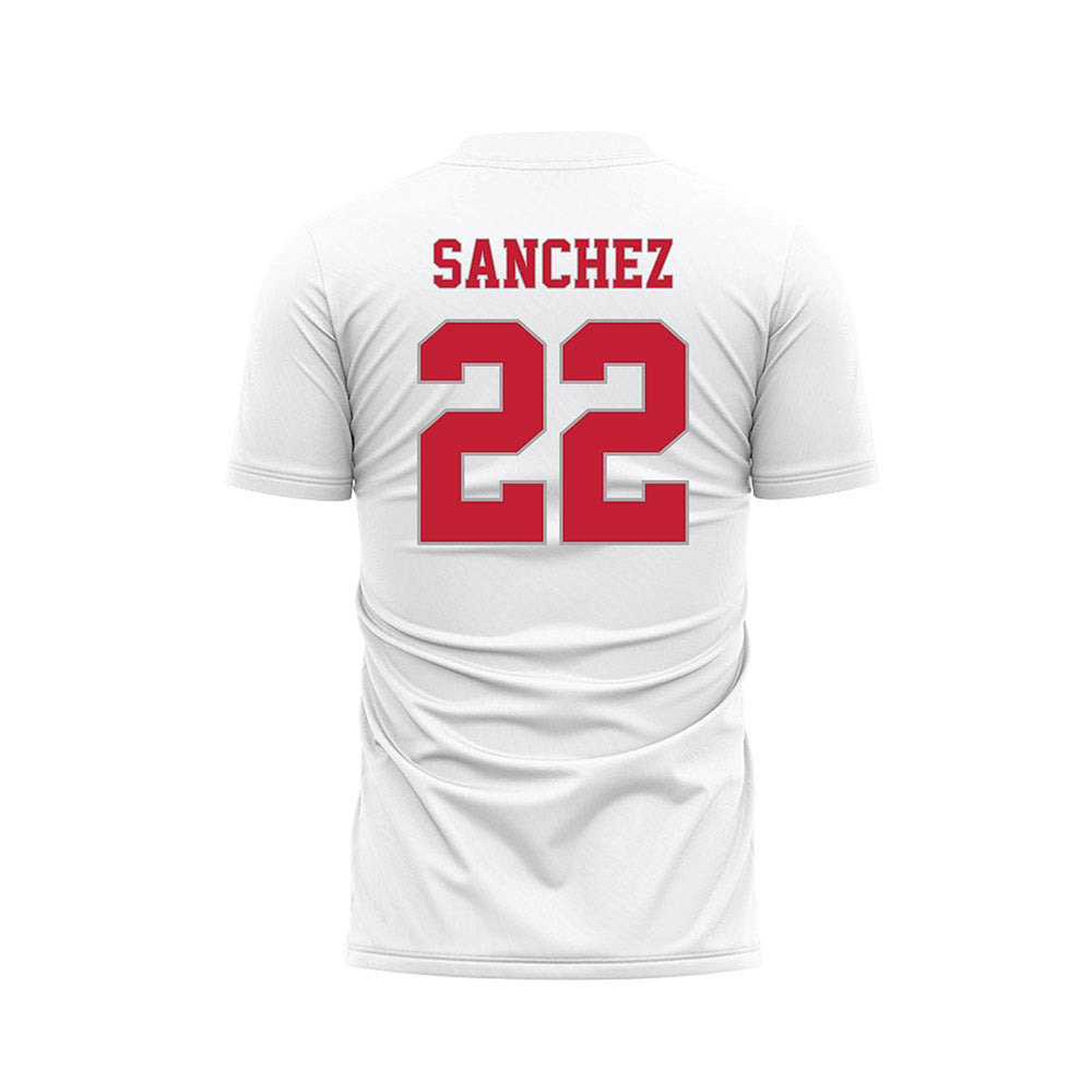 New Mexico - NCAA Women's Soccer : Savanah Sanchez - White Soccer Jersey-1