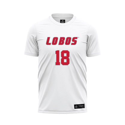 New Mexico - NCAA Women's Soccer : Gabby Beaudry - White Soccer Jersey-0