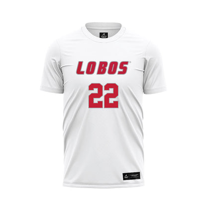 New Mexico - NCAA Women's Soccer : Claire Roybal - White Soccer Jersey-0