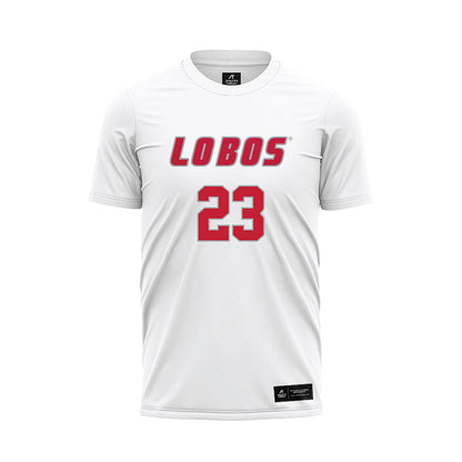 New Mexico - NCAA Women's Soccer : Presley Devey - White Soccer Jersey-0