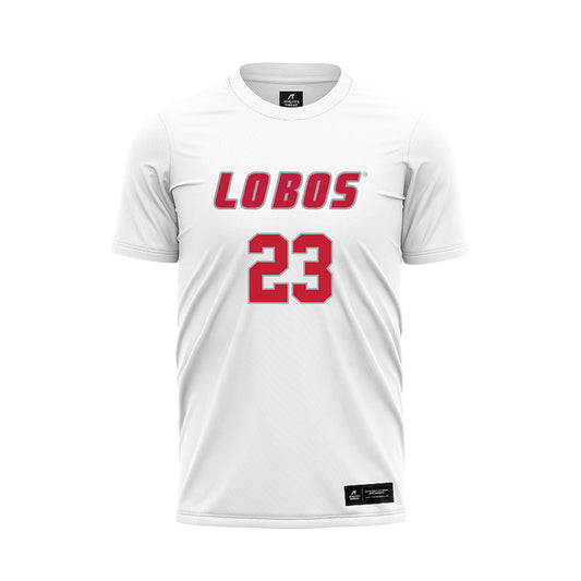 New Mexico - NCAA Women's Soccer : Presley Devey - White Soccer Jersey-0