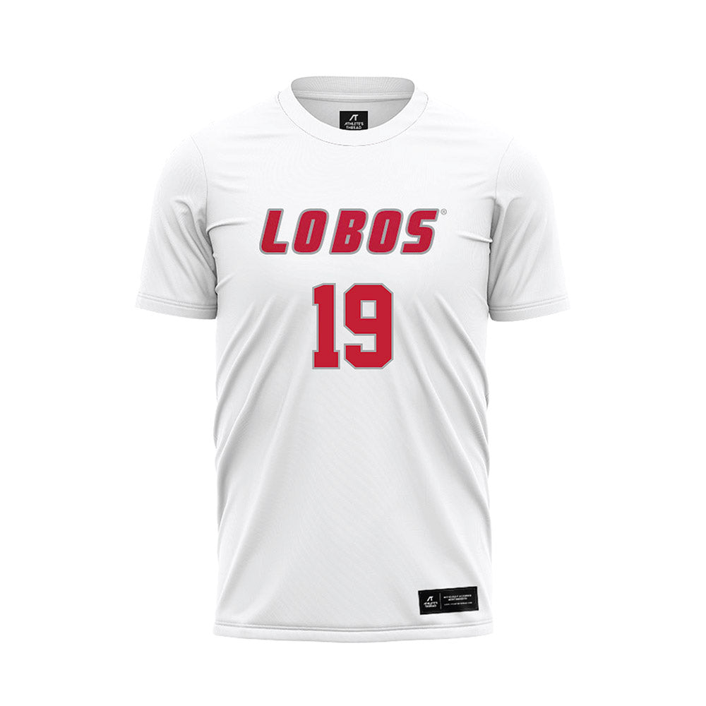 New Mexico - NCAA Women's Soccer : Taryn Robles - White Soccer Jersey-0