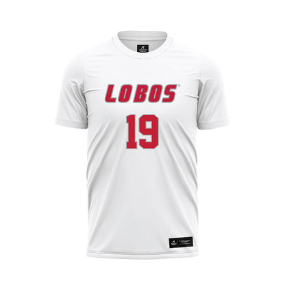 New Mexico - NCAA Women's Soccer : Taryn Robles - White Soccer Jersey-0