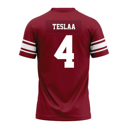 Arkansas - NCAA Football : Isaac TeSlaa - Cardinal Premium Football Jersey