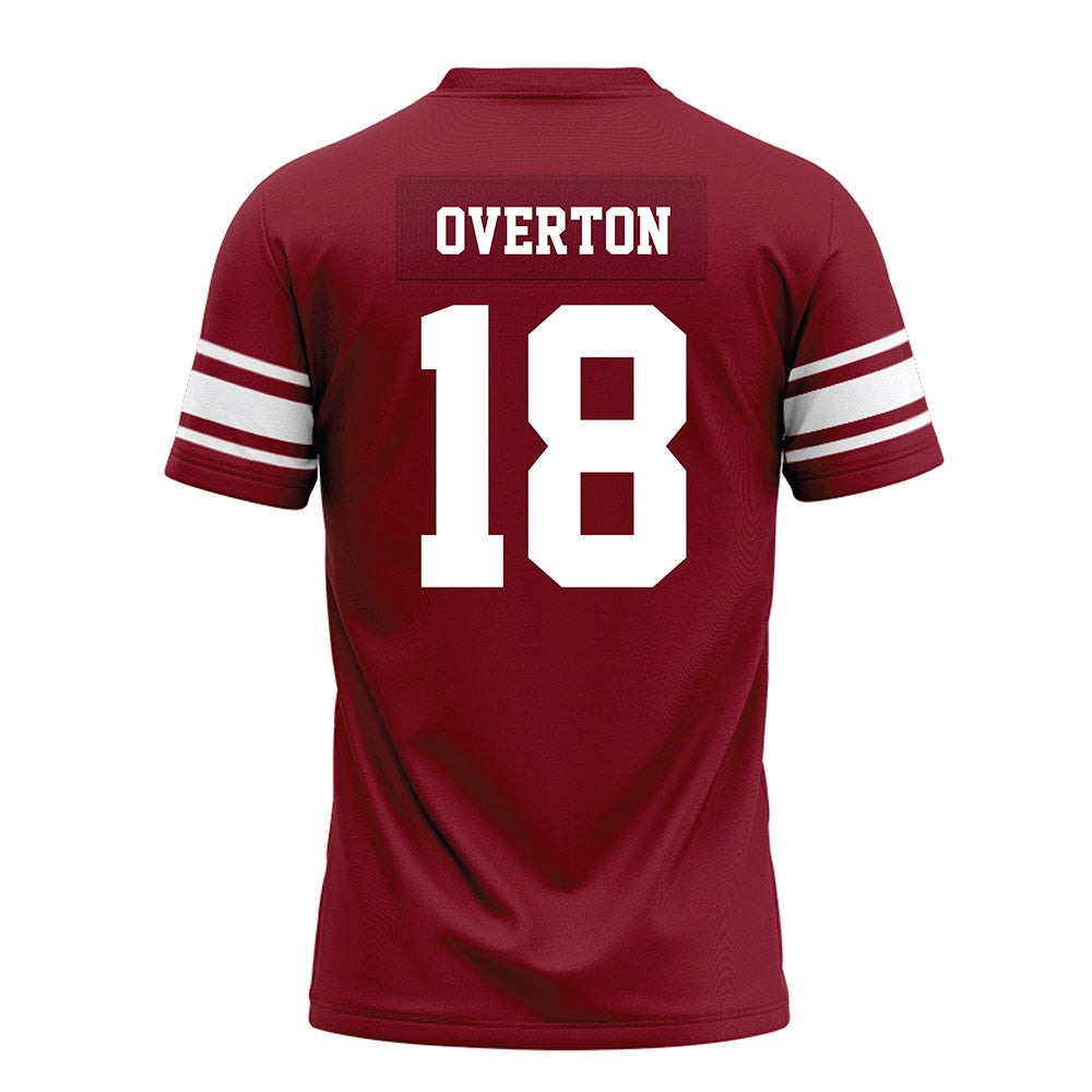 Arkansas - NCAA Football : Taijh Overton - Cardinal Premium Football Jersey-1