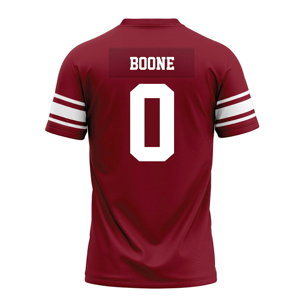 Arkansas - NCAA Football : Justus Boone - Cardinal Premium Football Jersey-1