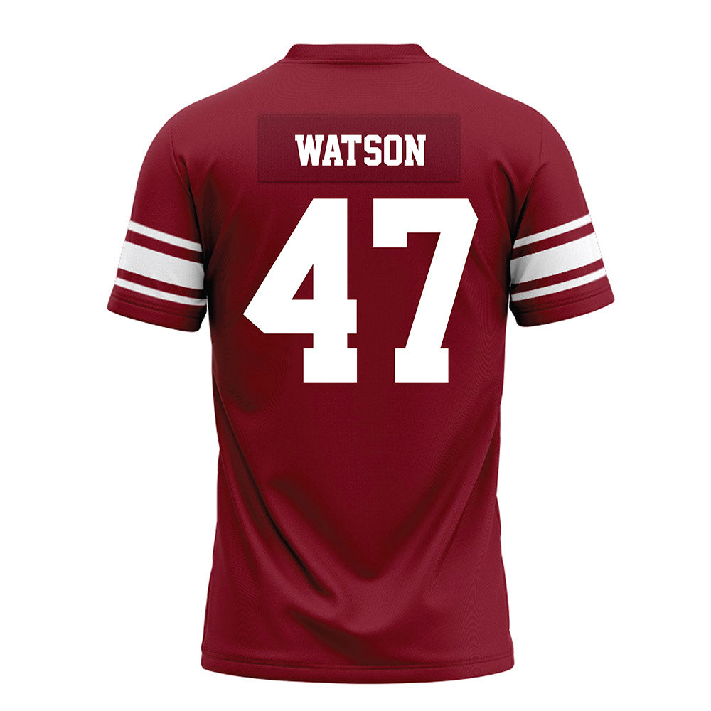 Arkansas - NCAA Football : Braylon Watson - Cardinal Premium Football Jersey