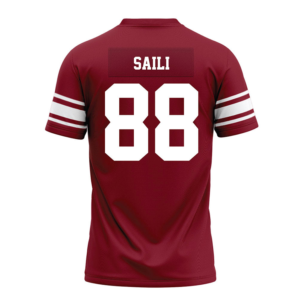 Arkansas - NCAA Football : Danny Saili - Cardinal Premium Football Jersey-1