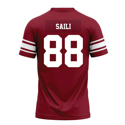 Arkansas - NCAA Football : Danny Saili - Cardinal Premium Football Jersey-1