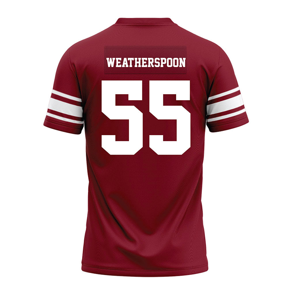 Arkansas - NCAA Football : Davion Weatherspoon - Cardinal Premium Football Jersey-1
