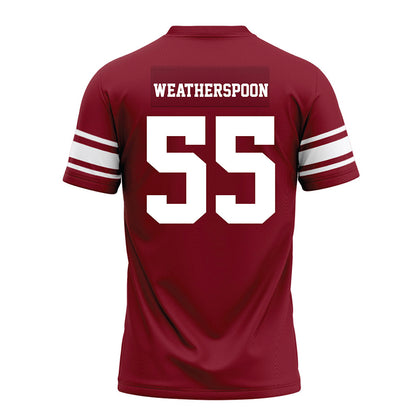 Arkansas - NCAA Football : Davion Weatherspoon - Cardinal Premium Football Jersey-1