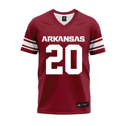 Arkansas - NCAA Football : Jayden Shelton - Cardinal Premium Football Jersey-0