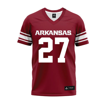 Arkansas - NCAA Football : Ahkhari Johnson - Cardinal Premium Football Jersey