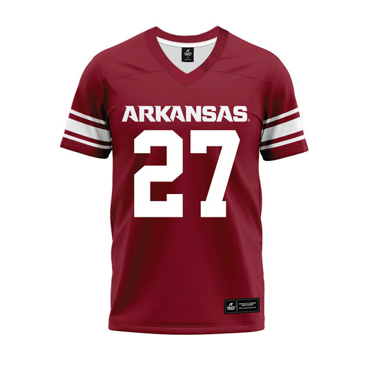 Arkansas - NCAA Football : Ahkhari Johnson - Cardinal Premium Football Jersey