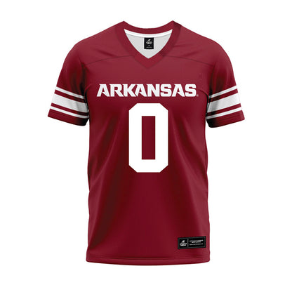Arkansas - NCAA Football : Justus Boone - Cardinal Premium Football Jersey-0